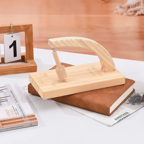Vista 5 de Tomador de decisiones, selector magnético oscilante creativo de madera, oscila el péndulo y encuentra la respuesta a tu pregunta (- # -2)