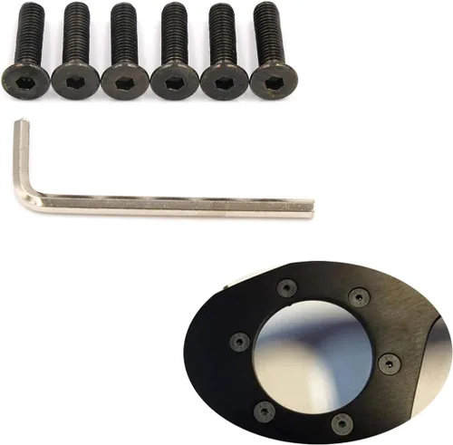 Vista 2 de 1 juego de pernos de tornillo de volante cónicos negros para Nardi Personal OMP para Momo (negro plano)