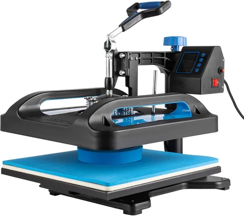Vista 8 de Leomru máquina de prensa de calor 5 en 1, prensa de calor para sublimación de 12x15 pulgadas, máquina industrial de presión para camisetas, máquina
