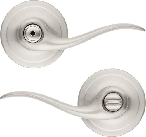 Vista 26 de Kwikset Tustin - Manija de puerta de entrada con cerradura y llave, palanca exterior reversible con cerradura segura, para entrada principal