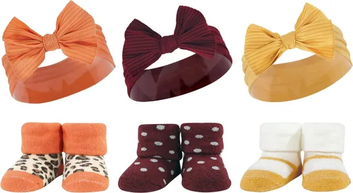 Vista 41 de Hudson Baby Conjunto de regalo de diadema y calcetines para niña