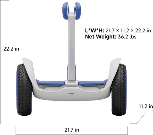 Vista 9 de Segway Ninebot S2 - Patinete de autoequilibrio para niños, de 8 a 12 años
