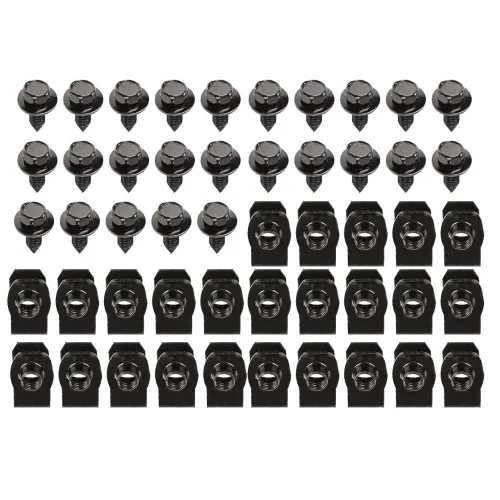 Vista 9 de G-PLUS Pernos de guardabarros y tuercas en U 5/16-18 x 7/8" x 3/4" arandela 1/2" cabeza hexagonal 50 piezas
