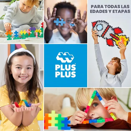 Vista 5 de Plus-Plus - Aprende a Construir - Banderas del Mundo - 500 Piezas, Juego de Construcción STEM/STEAM, Mini Bloques de Rompecabezas Interconectables