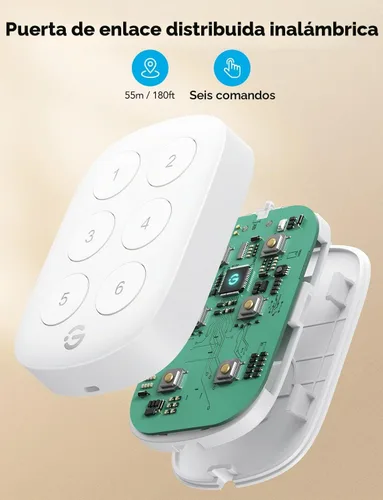 Vista 5 de GoveeLife Sensor de botón inteligente inalámbrico de 6, dispositivos