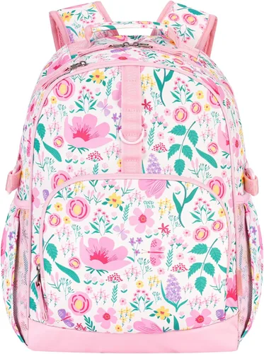 Vista 15 de Choco Mocha Mochila para niños de escuela primaria con correa para el pecho de 17 pulgadas, Gradiente de arco, 17 pulg., Classic