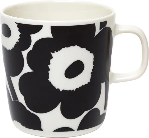 Vista 13 de MARIMEKKO Oiva Unikko Taza – Refina la decoración de tu cocina con nuestro icónico gres floral – Elegantes tazas de café de porcelana para elevar tu