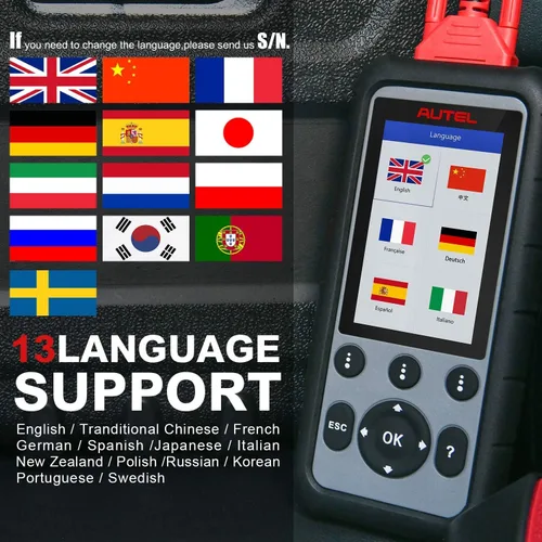 Vista 9 de Autel MaxiDiag MD806 Escáner OBD2, ABS SRS Motor Transmisión 4 Sistemas Herramienta de Diagnóstico, 7 Servicios Especiales como MD808 Pro, Reinicio