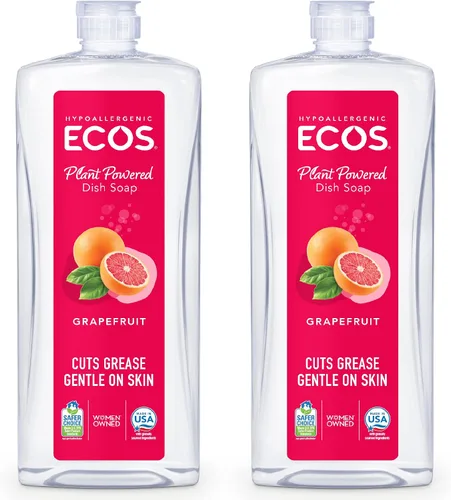 Vista 9 de ECOS, Jabón para platos de bambú y limón, 25 onzas líquidas