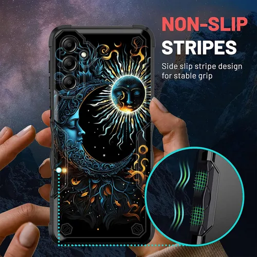 Vista 110 de Funda para Galaxy A14 5G, [Doble Capa][Protección contra Caídas de Grado Militar de 10 Pies] [Antideslizante] Funda Resistente a Prueba de Golpes