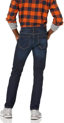 Vista 3 de Amazon Essentials Men's Slim-Fit Jeans - Discontinued Colors Indigo Wash