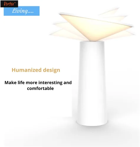 Vista 3 de Vortex LS-8925 MINI I LAMP Creativo Estilo nórdico Carga USB Aprendizaje Interruptor táctil Protección de los ojos Dormitorio de estudiantes