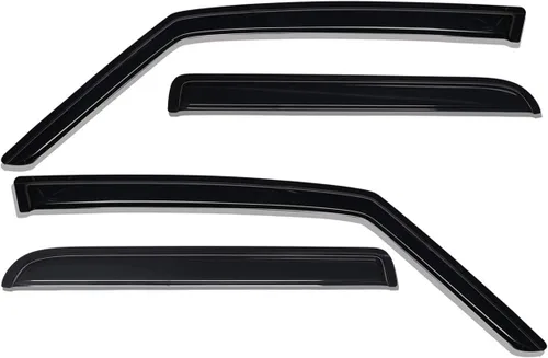 Vista 4 de Lightronic Visera de ventana de ventilación automática de montaje exterior extraduradera, se adapta a Jeep Patriot 2007-2017, protección UV