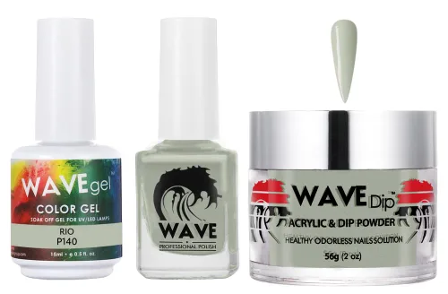 Vista 74 de WAVEGEL - Juego de gel de remojo, laca de uñas y polvo acrílico a juego - Colección Simplicity - #P109 Blizzard