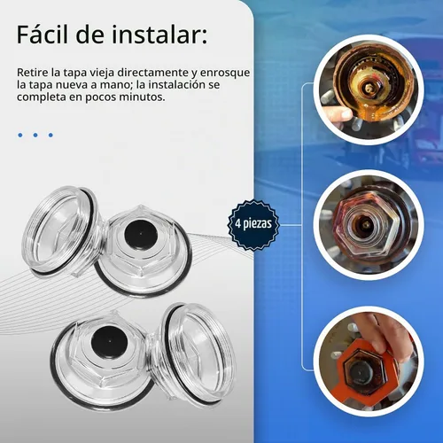 Vista 5 de XTPTFABS Tapones antipolvo para baño de aceite, K71-704-00, tapa de aceite