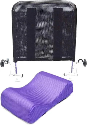 Vista 2 de Respaldo para reposacabezas de silla de ruedas, reposacabezas y cuello, cómodo cojín de respaldo de asiento tipo U, ángulo ajustable, baja