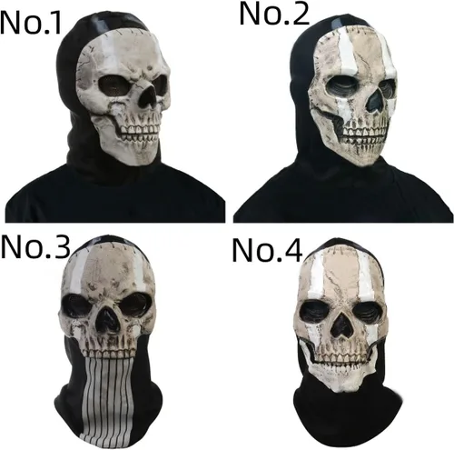 Vista 2 de UGLYAF Máscara de esqueleto, máscara de fantasma de Halloween Calavera-3