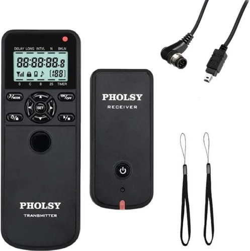 Vista 10 de PHOLSY Control remoto con temporizador de cámara con HDR compatible con Canon R100 R8 R6ii R7 R10 90D 250D 850D 6Dii 7Dii G1Xiii; para Olympus OM-1