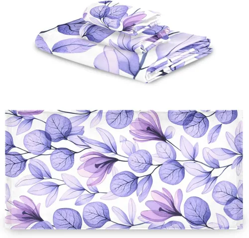 Vista 2 de ALAZA Hermoso juego de 3 toallas de baño decorativas de lujo, 1 toalla de baño, 1 toalla de mano, 1 toallita para la cara, suave, multiusos
