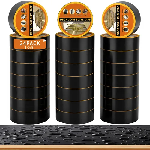 Vista 10 de Cinta para Viguetas de Cubierta de 1-5/8" x 50', 2 Rollos de Cinta Impermeable y Anticorrosión para Viguetas para la Parte Superior de Viguetas