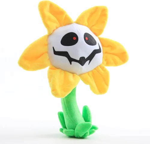 Vista 2 de Flowey Juguete de peluche de 10 pulgadas con figura de girasol para regalo