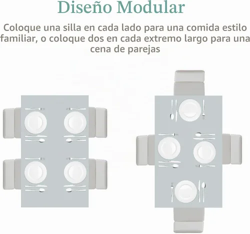 Vista 4 de Best Choice Products Juego de comedor de 5 piezas de vidrio, muebles modernos de mesa de cocina para comedor, dinette, espacio compacto ahorrador
