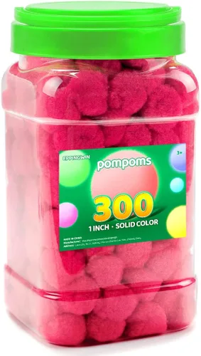 Vista 24 de Eppingwin - 2000 pompones negros, pompones suaves de 1 cm para manualidades, 0.4 pulgadas para proyectos de bricolaje de arte y manualidades (negro)