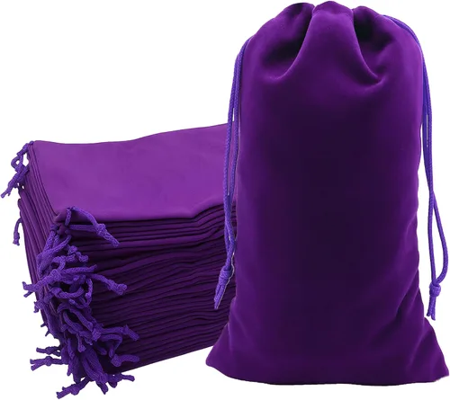 Vista 29 de Mandala Crafts Bolsas de terciopelo negro con cordón de 14 x 14 pulgadas, 10 bolsas grandes de terciopelo con cordón a granel para regalos de fiesta