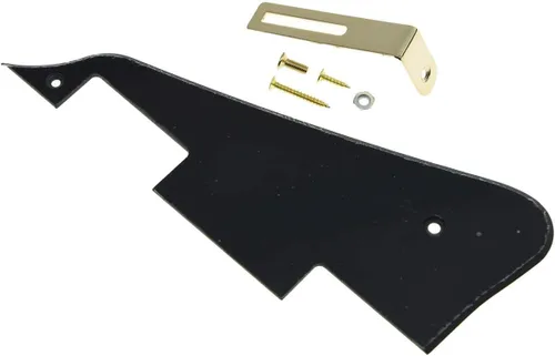 Vista 41 de KAISH Golpeador de guitarra Abalone Pearl LP con soporte negro para Epiphone Les Paul