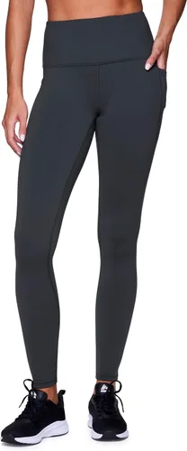 Vista 4 de RBX Active Leggings de yoga para mujer, ultra suaves, sólidos, con bolsillos