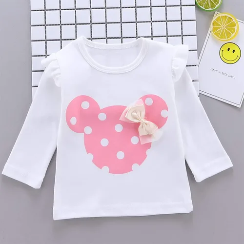 Vista 3 de Baby Girl Clothes, 3 Pieces Long Sleeved Cute Toddler Infant Outfits Kids Tops and Pants Set
