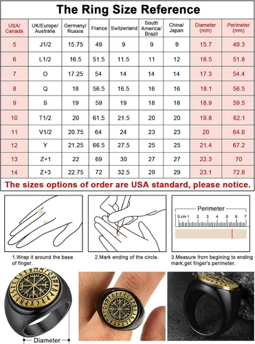 Vista 5 de FaithHeart Anillos giratorios de brújula vikinga para hombres y mujeres, joyería de acero inoxidable, anillo para ansiedad, embalaje delicado