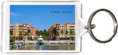 Vista 3 de Florida USA United States Acrílico Llaveros Llaveros Titulares - 6 3-Multi