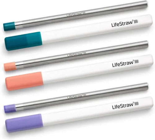 Vista 8 de LifeStraw Sip - Paja reutilizable de acero inoxidable para beber con filtro de agua