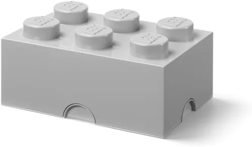 Vista 15 de Room Copenhagen LEGO - Caja de ladrillo de almacenamiento apilable con 6 pernos, bloques de construcción organizativos decorativos para juguetes
