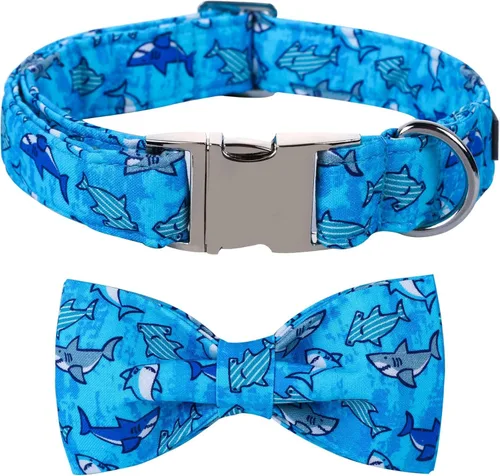 Vista 61 de Collar de perro a cuadros de búfalo amarillo otoñal con pajarita elegante Otoño-Lazo-Cuadros Amarillo