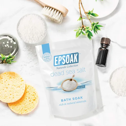 Vista 6 de Epsoak Sal del Mar Muerto - Bolsa de grano fino de 2 libras