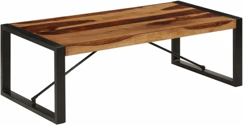 Vista 7 de GuyAna Mesa de centro moderna mesa de centro de madera, mesa para sala, mesa de centro simple, mesa de centro moderna de madera de 47.2 x 23.6 x