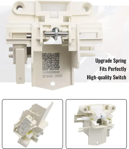 Vista 4 de DD81-01629A DD81-02132A - Pestillo para interruptor de puerta de lavavajillas compatible con Samsung DW80K5050UB DW80F600UTB DW80F600UTS DW80F800UWS