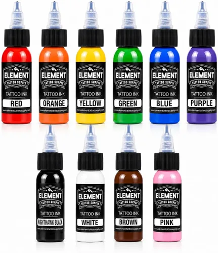Vista 79 de Element Tattoo Supply - Tinta negra para tatuaje, 8 onzas, tinta negra Negro