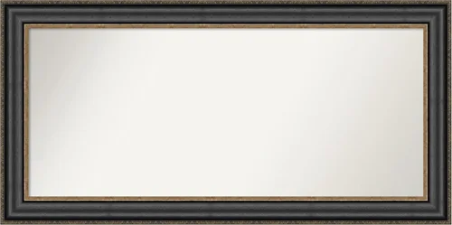 Vista 208 de Amanti Art Espejo personalizado, espejo de baño negro puente, espejo de pared o espejo de tocador de baño sobre el fregadero (26 x 26 pulgadas)