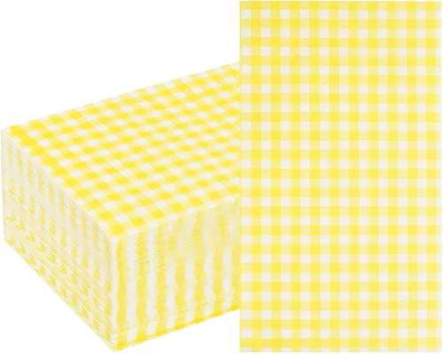 Vista 11 de WDF Paquete de 150 servilletas de papel azul bebé, 3 capas, desechables, color azul y blanco, servilletas de cena de invitados de papel para baño