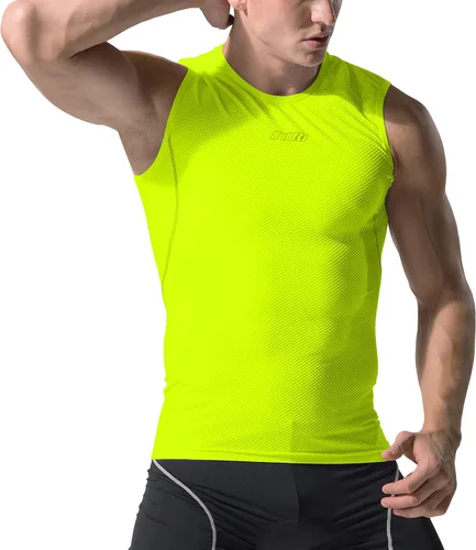 Vista 3 de bpbtti Ropa interior sin mangas de alta absorción para hombre, ropa interior de secado rápido, chaleco ligero deportivo sin mangas