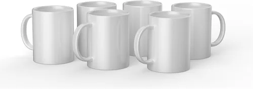 Vista 6 de Cricut Taza biselada en blanco, revestida de cerámica, apta para lavavajillas y microondas para decorar, compatible con prensa de tazas y tinta