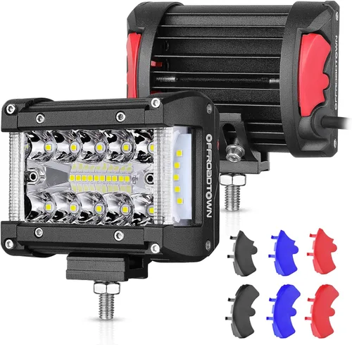 Vista 6 de OFFROADTOWN Barra de luz LED de 18 pies con cápsulas LED