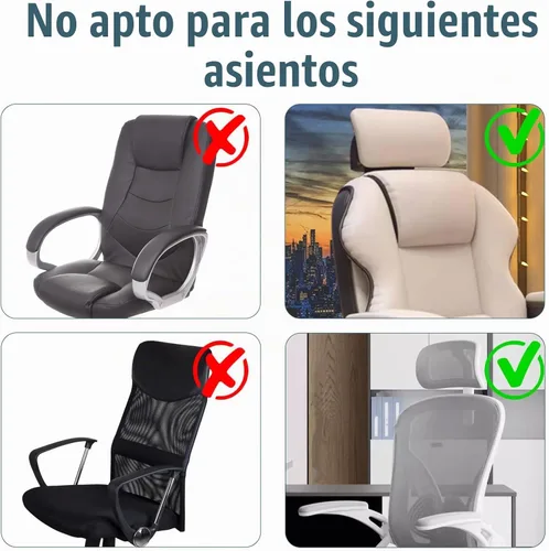 Vista 7 de Funda de almohada para silla de oficina, funda para reposacabezas de silla, fundas para silla de escritorio, funda para reposacabezas de silla