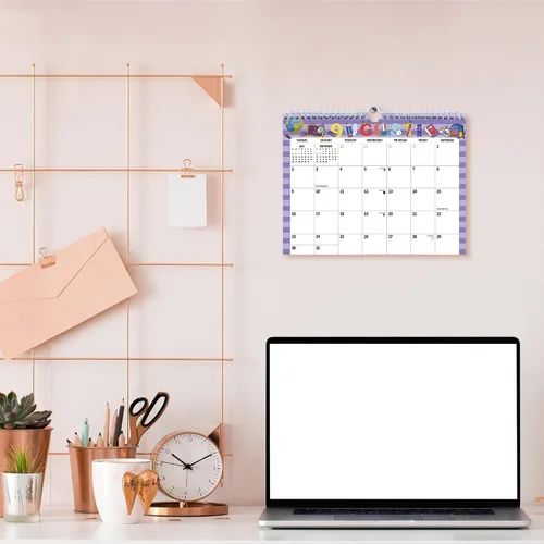 Vista 6 de Calendario de pared 2026, calendario en espiral colgante, papel de pared de noviembre de 2025 a diciembre de 2026, grosor de 11 x 8.5 pulgadas