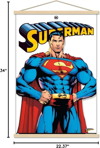 Vista 7 de Trends International DC Comics - Póster de pared con marco magnético de Superman