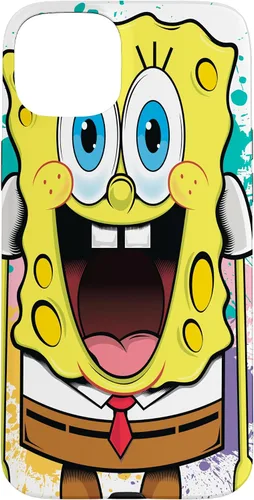 Vista 9 de Funda para iPhone 17 de Bob Esponja con salpicaduras de pintura