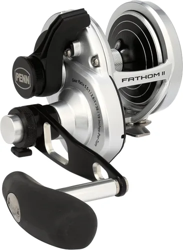 Vista 15 de Penn Carretes de pesca convencionales Fathom II con palanca de arrastre de 2 velocidades
